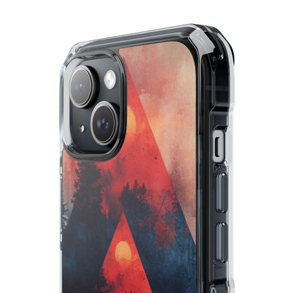 Red Sky Serenity - Clear Impact iPhone 15 Phone Case