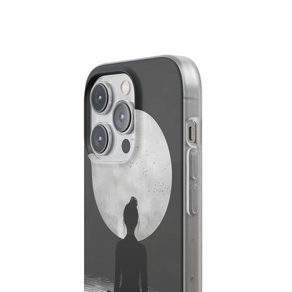 Zen Serenity Moon Reflection iPhone 14 - Flexi Phone Case