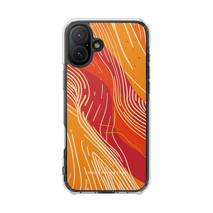 Gradient Flowwave Essence iPhone 16 - Clear Impact Phone Case