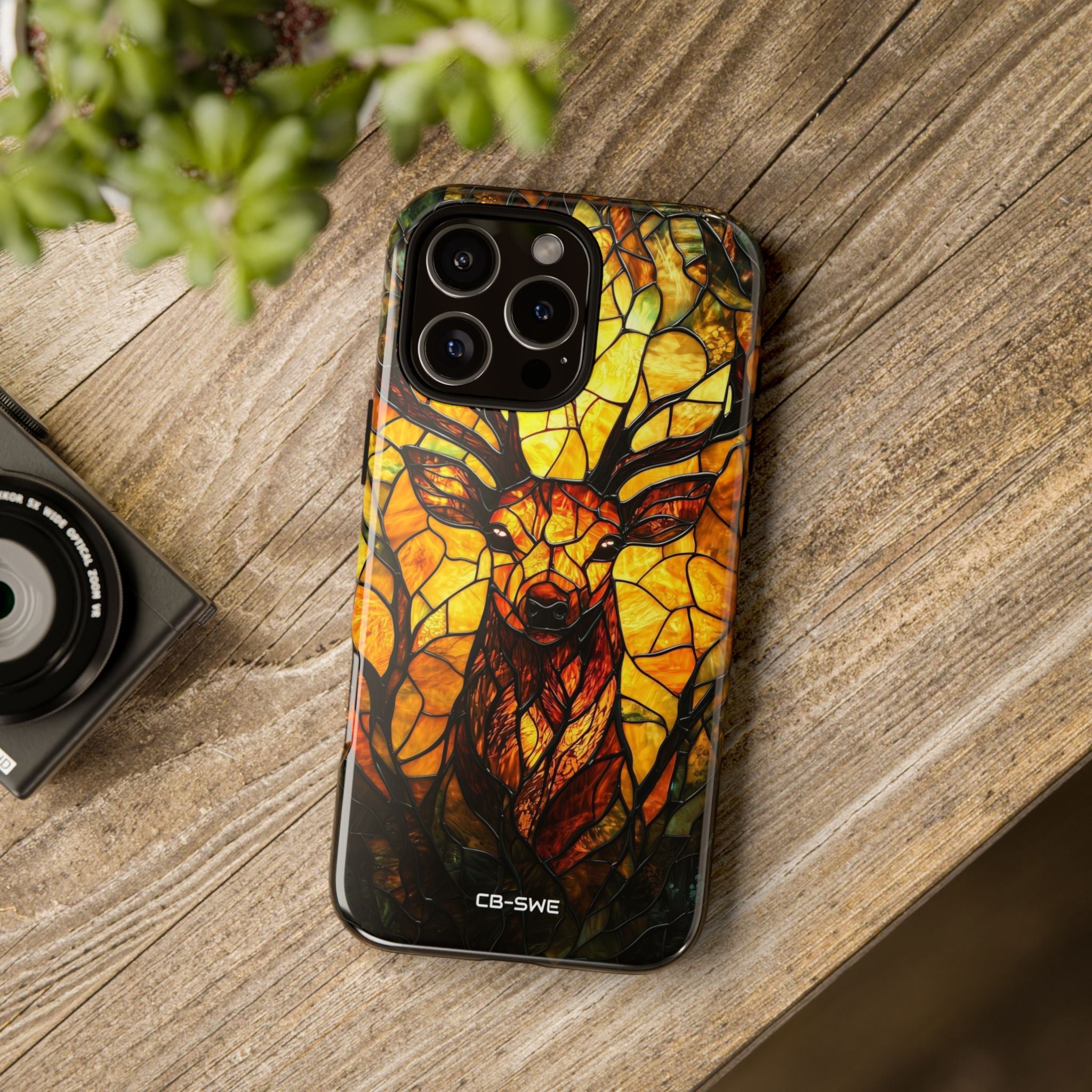 Glowing Stag Emerges - iPhone Case