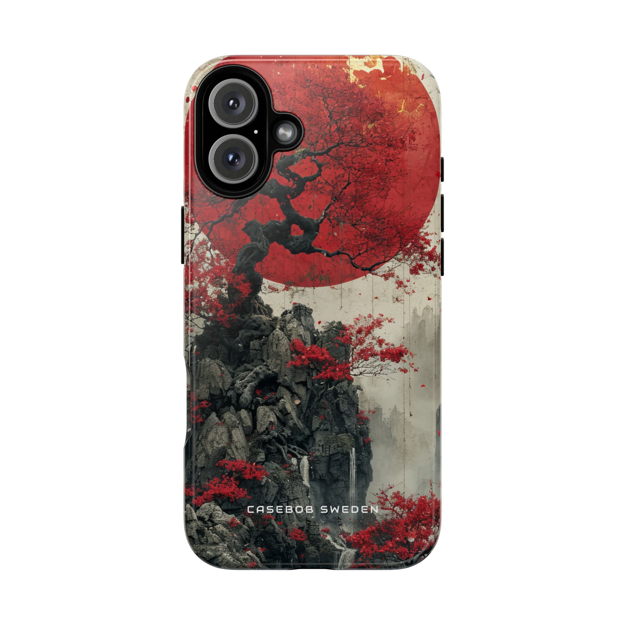 Zen Serenity in Red Harmony iPhone 16 - Tough Phone Case