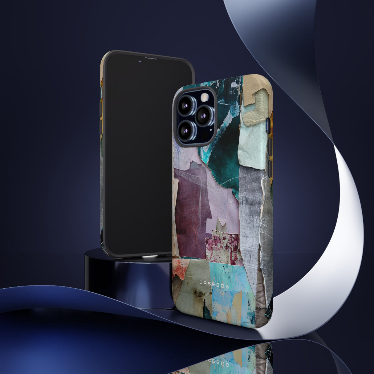 Textured Fabric Fusion - Protective Phone Case