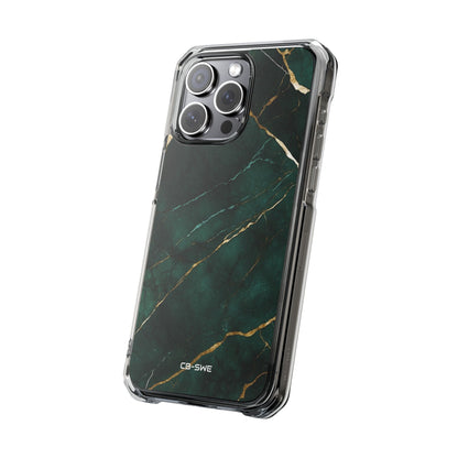 Emerald Veins Flow iPhone Case - Impact