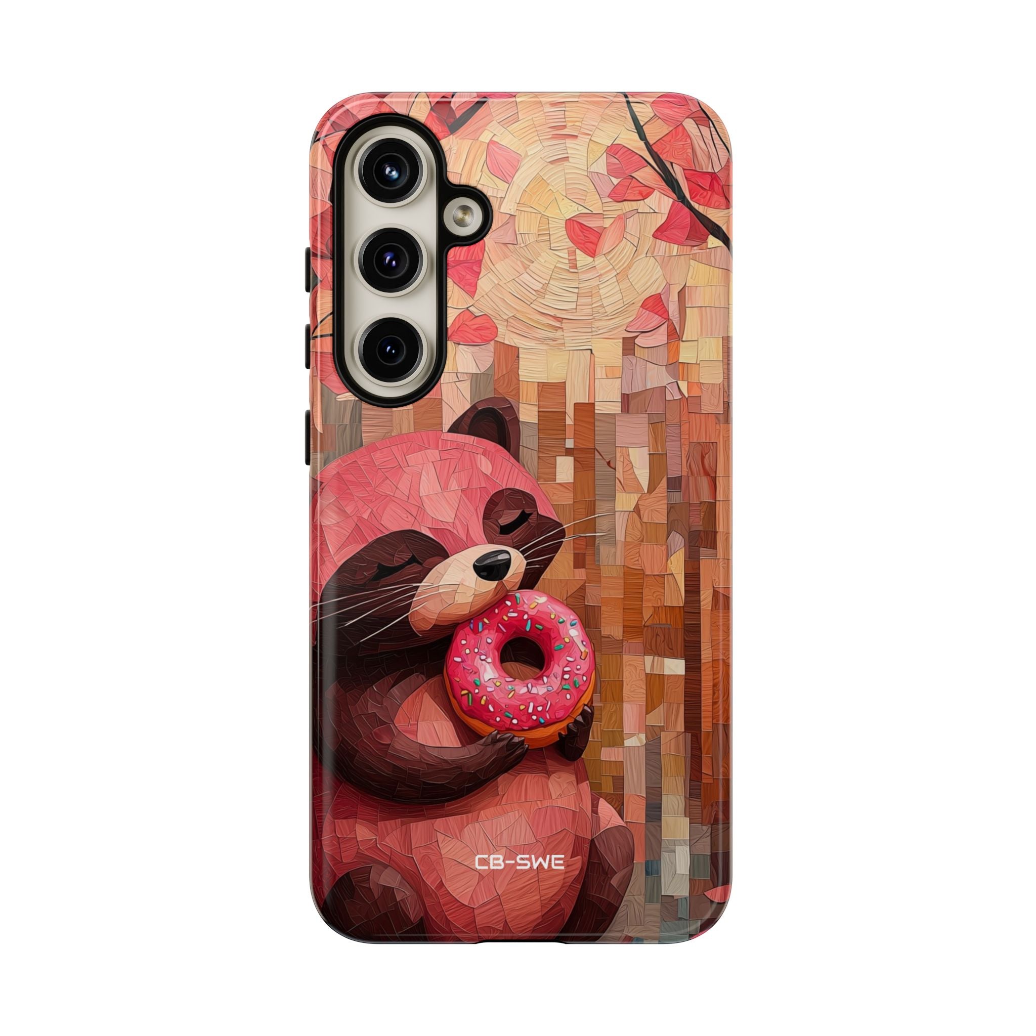 Raccoon Holds Donut - Samsung Case