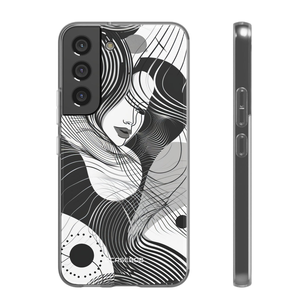 Fluid Noir Rhythm | Flexible Phone Case for Samsung Galaxy