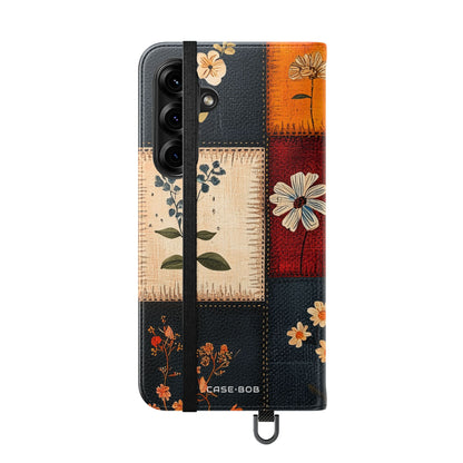 Patchwork Blooms - Samsung S25+ Case - Wallet