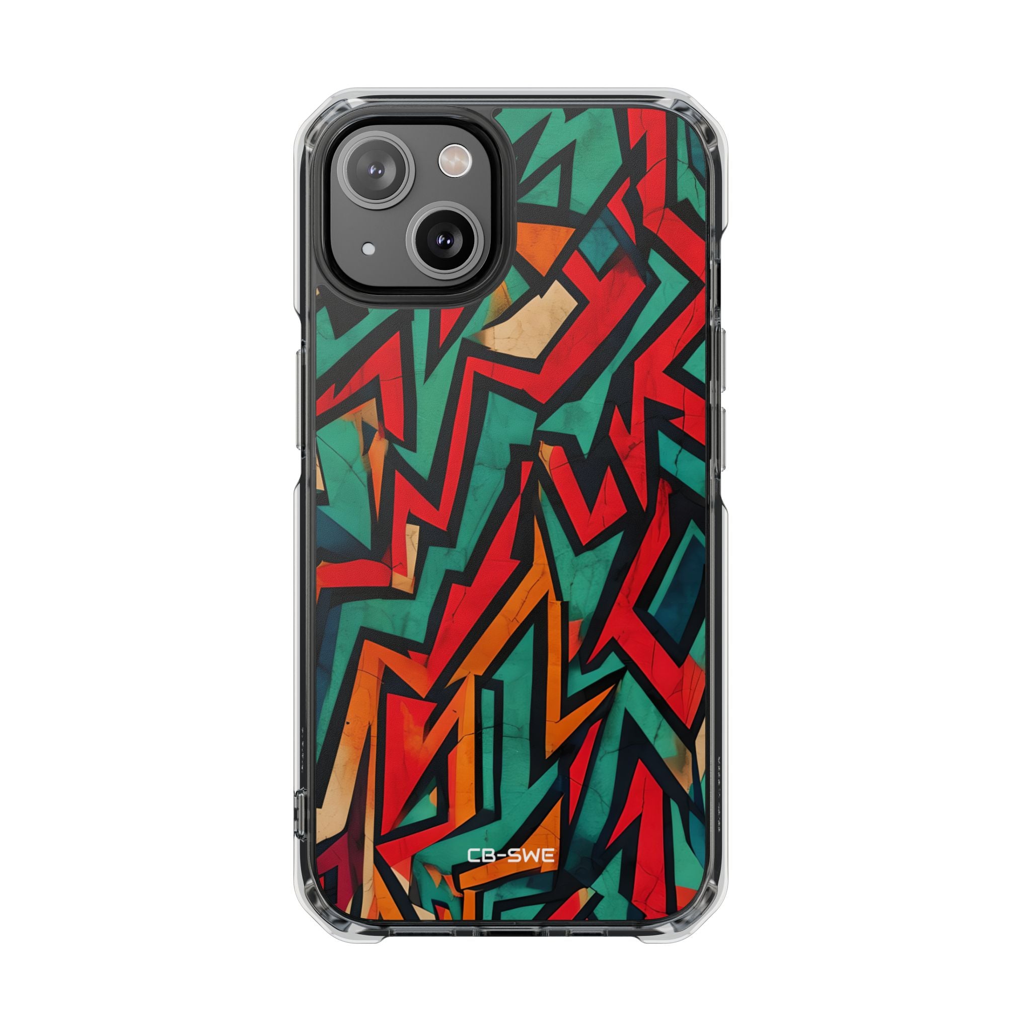 Vivid Geometry Dance iPhone Case - Impact