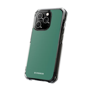 Viridiangrün | Handyhülle für iPhone (Clear Impact Case – magnetisch)