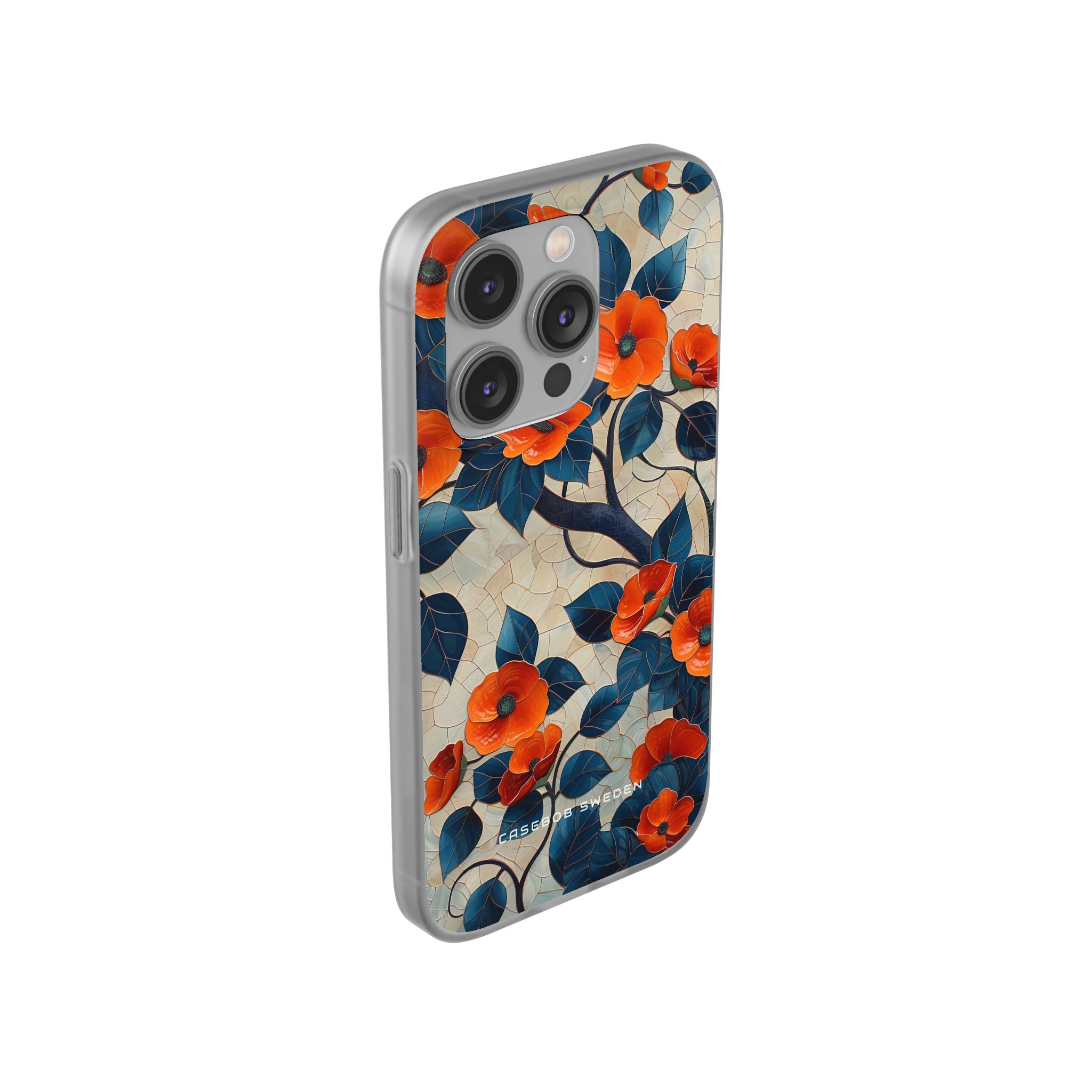 Orange Blossoms Mosaic Harmony iPhone 14 - Flexi Phone Case