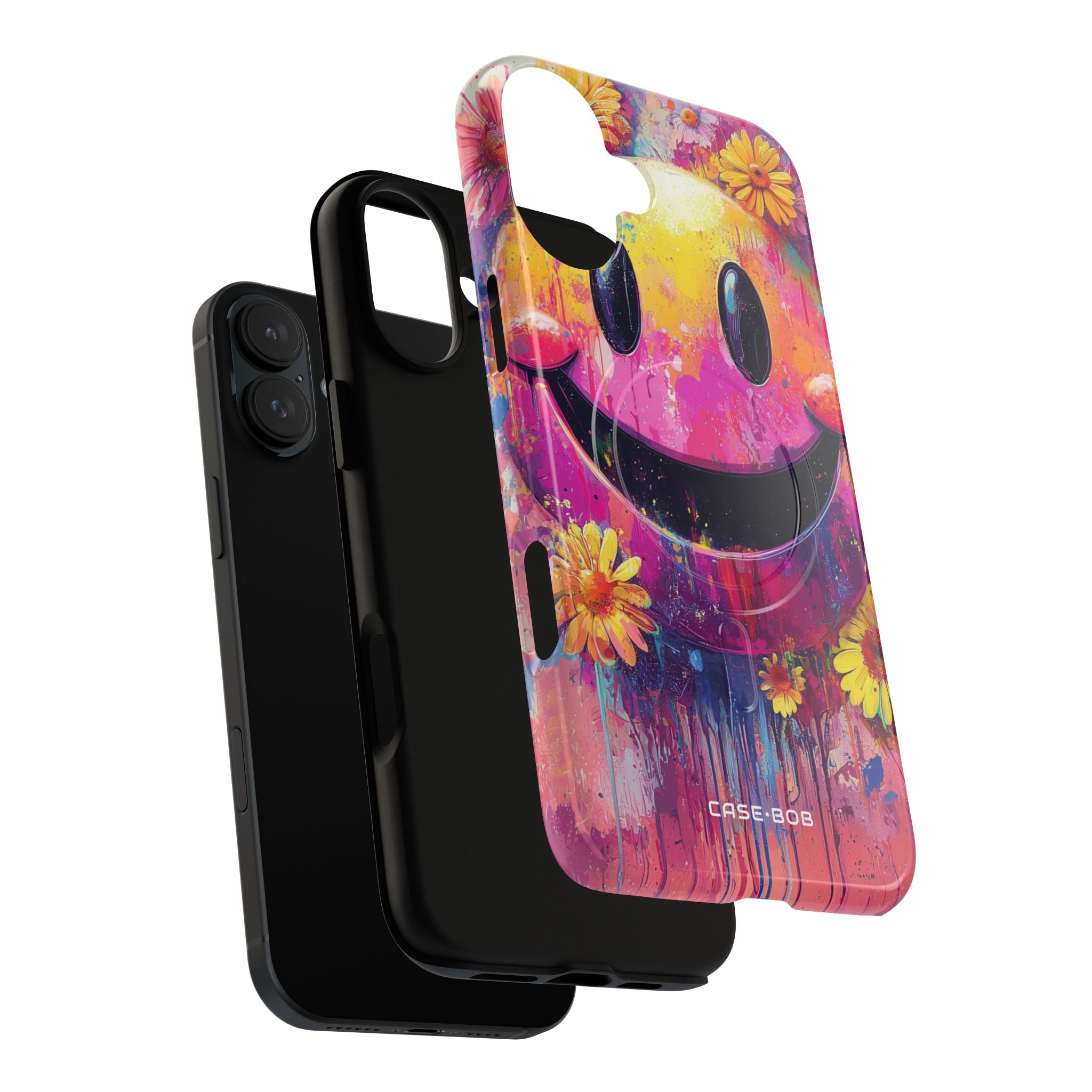 Smiley Bloom iPhone 16 Plus Case - Tough+