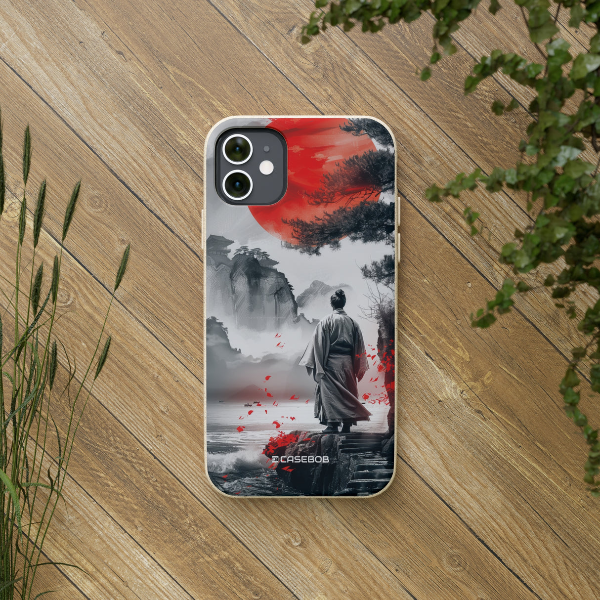 Serene Samurai Sunrise | Biodegradable Phone Case