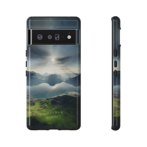 Landscape with Lake & Sun - Protective Phone Case