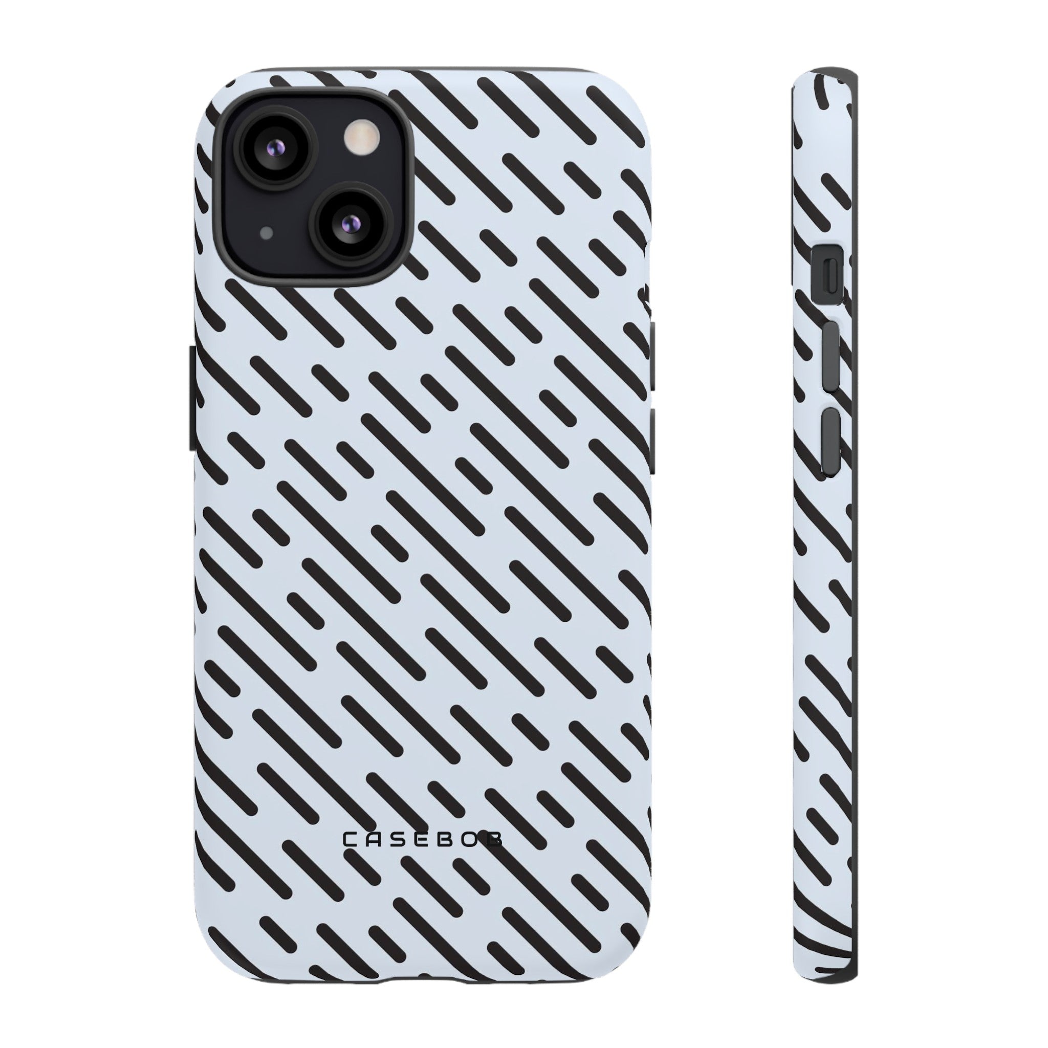 Monochrome Dash - Protective Phone Case