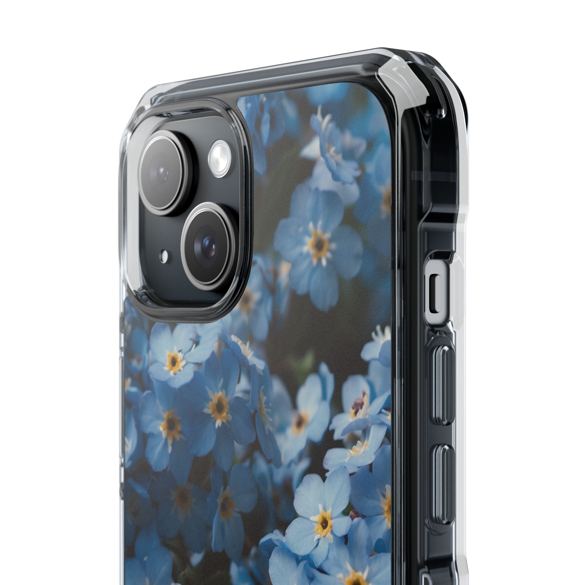 Blue Blooms Embrace iPhone Case - Impact