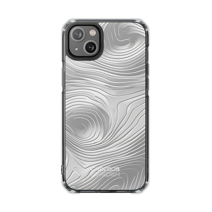 Monochrome Flow Lines iPhone 14 - Impact Clear+