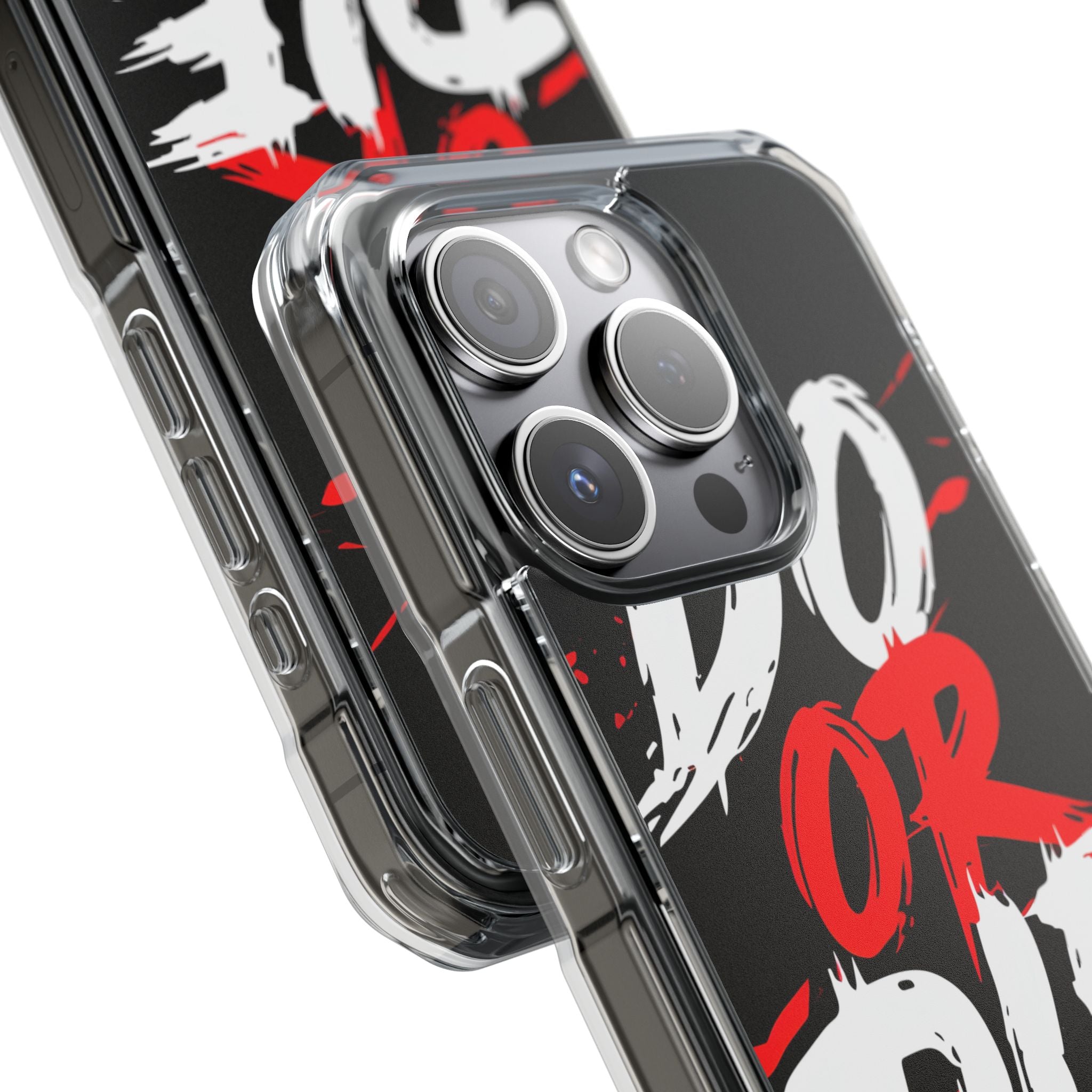 Intense Typography Contrast iPhone Case - Impact