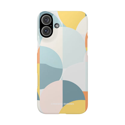 Abstract Geometric Calm - Slim iPhone 16 Phone Case