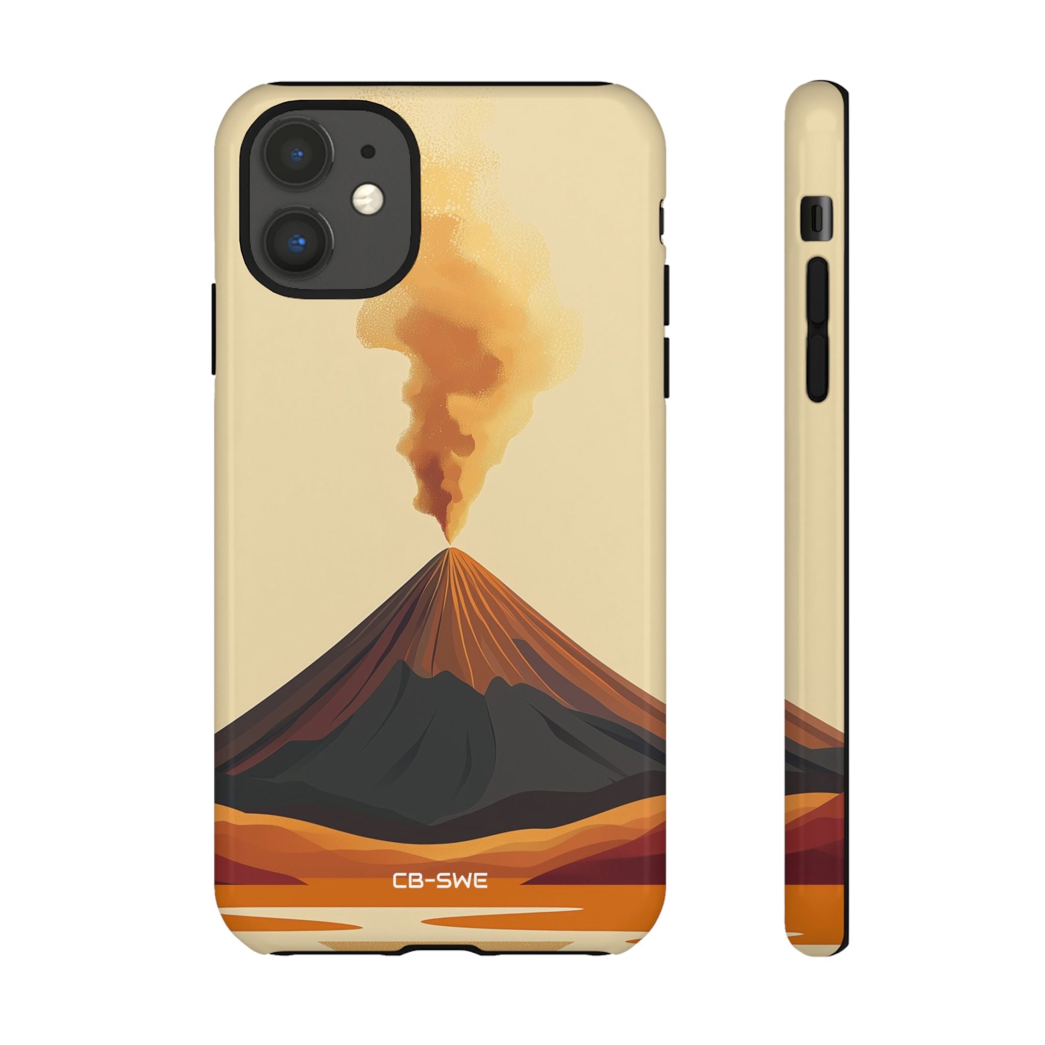 Volcano Erupts Brightly - iPhone Case