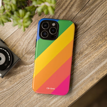 Vibrant Geometric Spectrum - iPhone Case