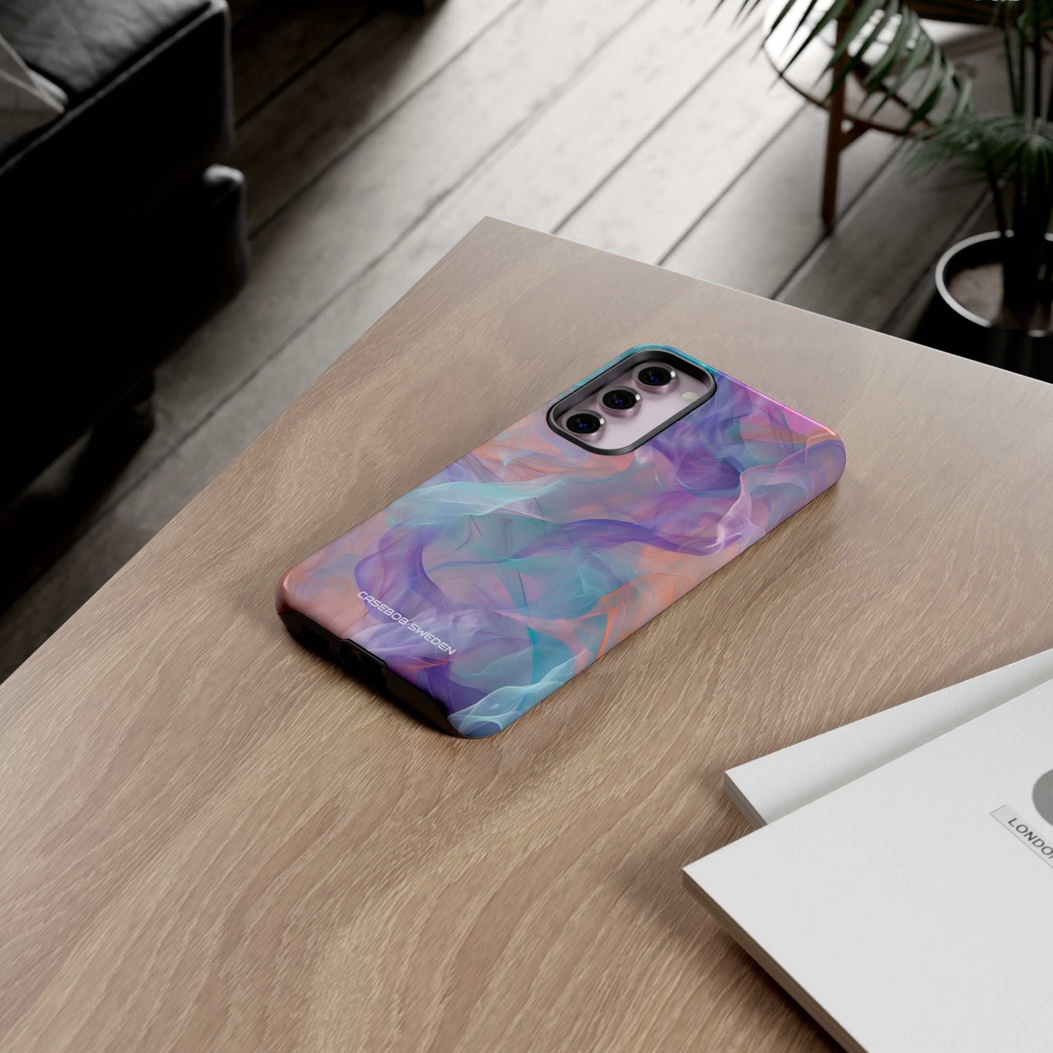 Dreamy Teal Flow - Tough Samsung S23 Phone Case