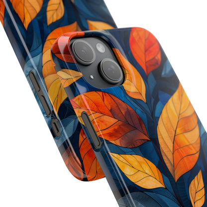 Stained Glass Blossoms iPhone 15 - Slim Phone Case