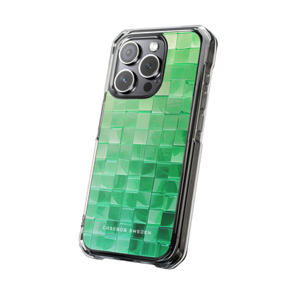 Gradient Verdegrid iPhone 15 - Clear Impact Phone Case