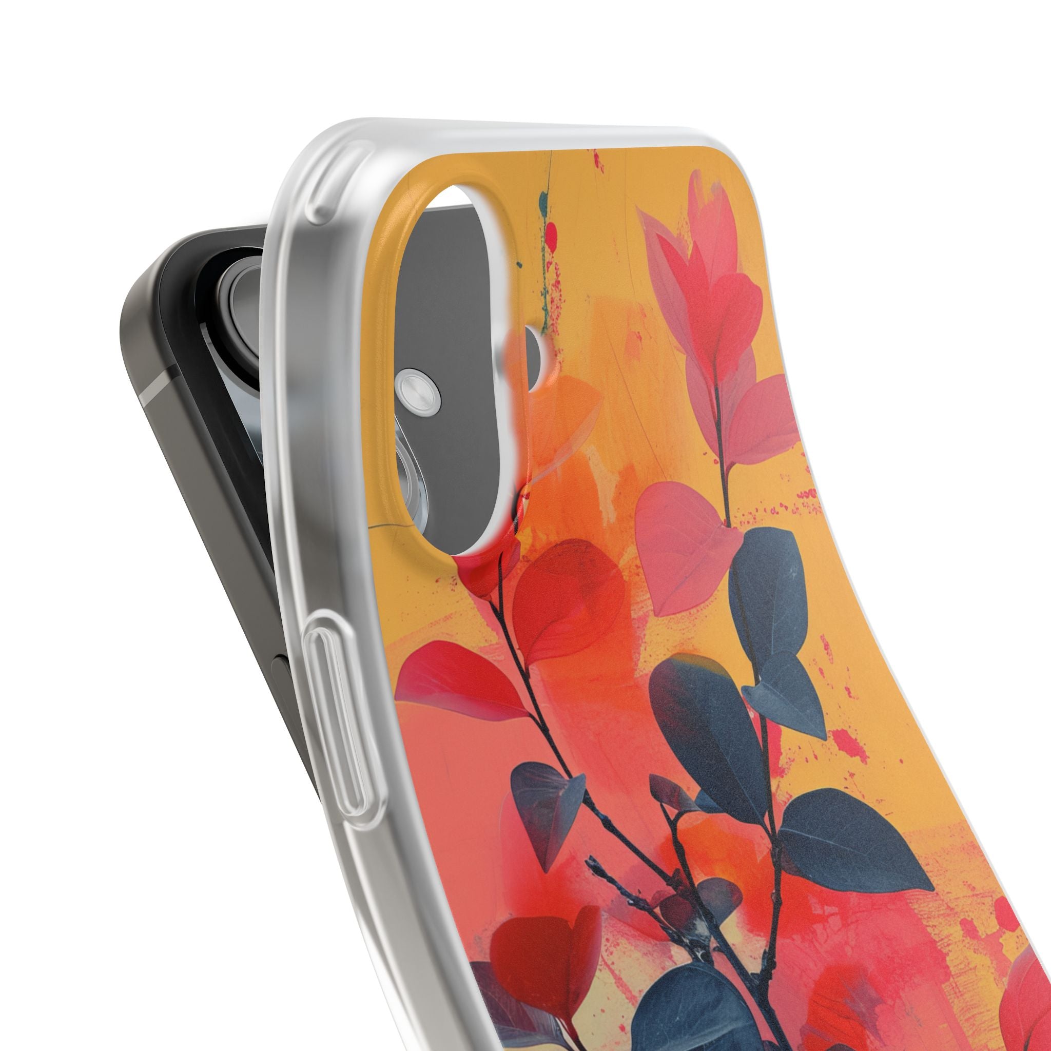 Yellow Botanical Splash - Flexi iPhone 16 Phone Case