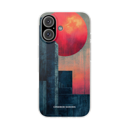 Abstract Geometric Skyline - Flexi iPhone 16 Phone Case