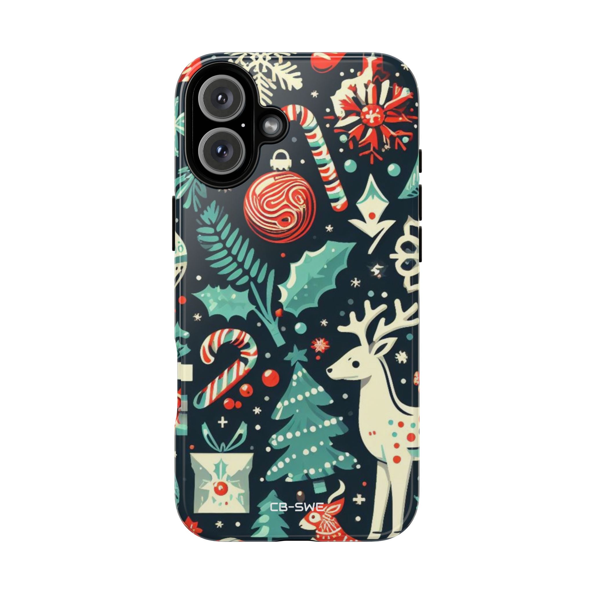 Festive Snowflakes Dance - iPhone Case