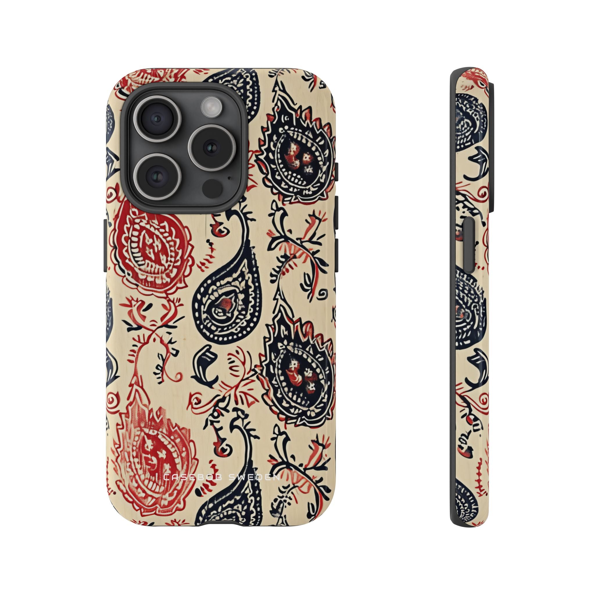 Vintage Paisley Elegance iPhone 15 - Tough Phone Case