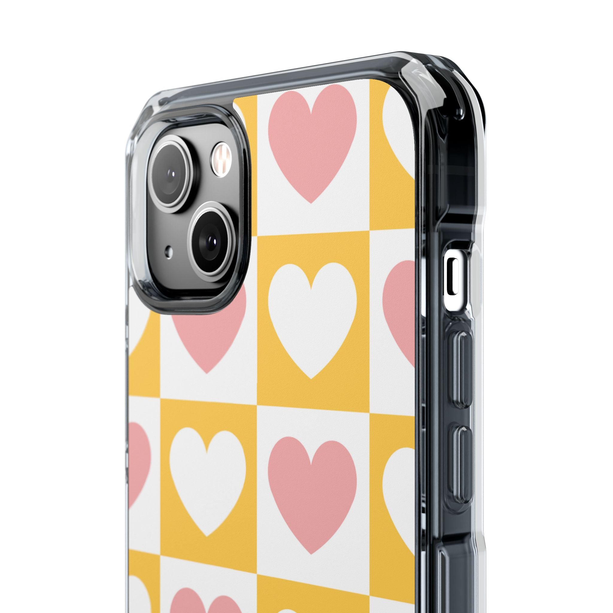 Heart Grid Harmony iPhone Case - Impact