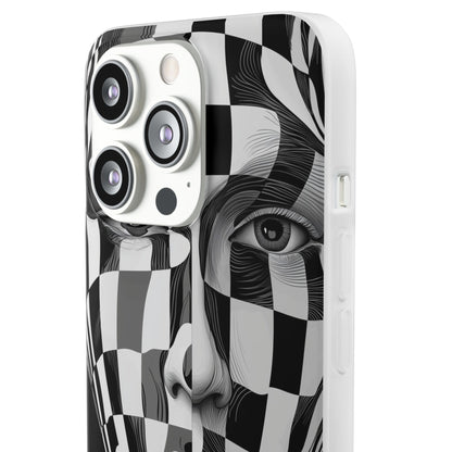 Checkered Face iPhone 13 Pro - Soft