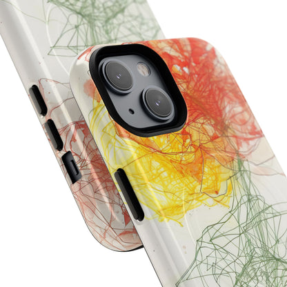 Fiery Blossom Tangle iPhone 14 - Tough+