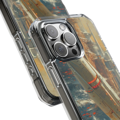 Futuristic Forest Voyage iPhone 16 - Impact Clear+