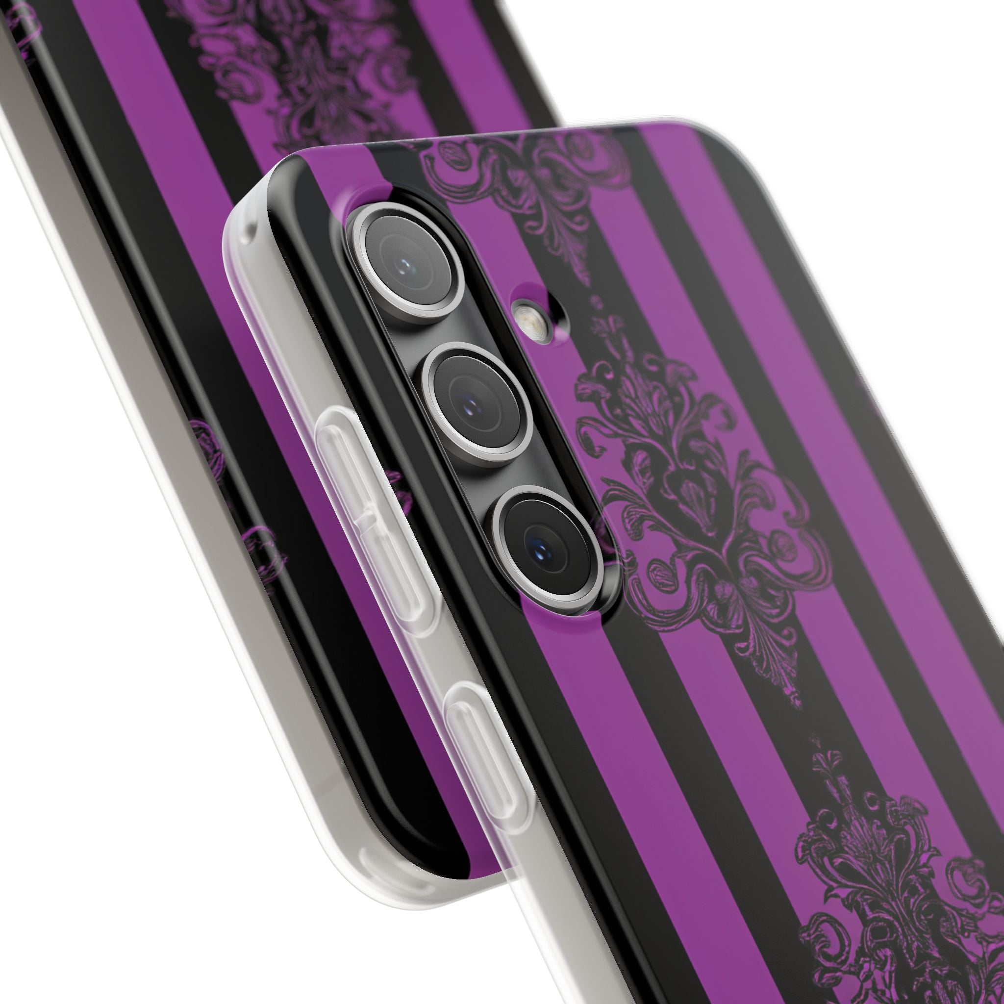 Damask Elegance Purple Samsung S24 Case - Soft