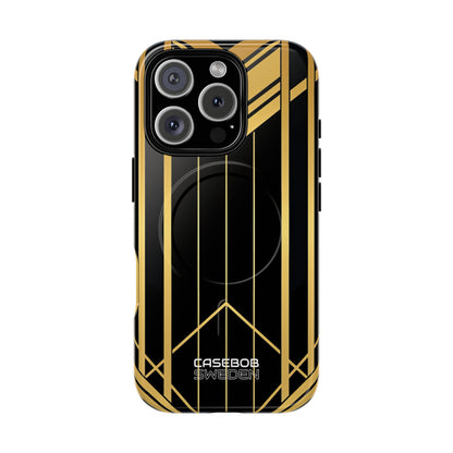 Golden Geometric Symphony iPhone 16 - Tough+