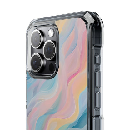 Dreamy Pastel Swirls - Clear Impact iPhone 15 Phone Case