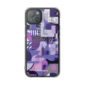 Ultra Violet Design | Handyhülle für iPhone (Clear Impact Case – magnetisch)