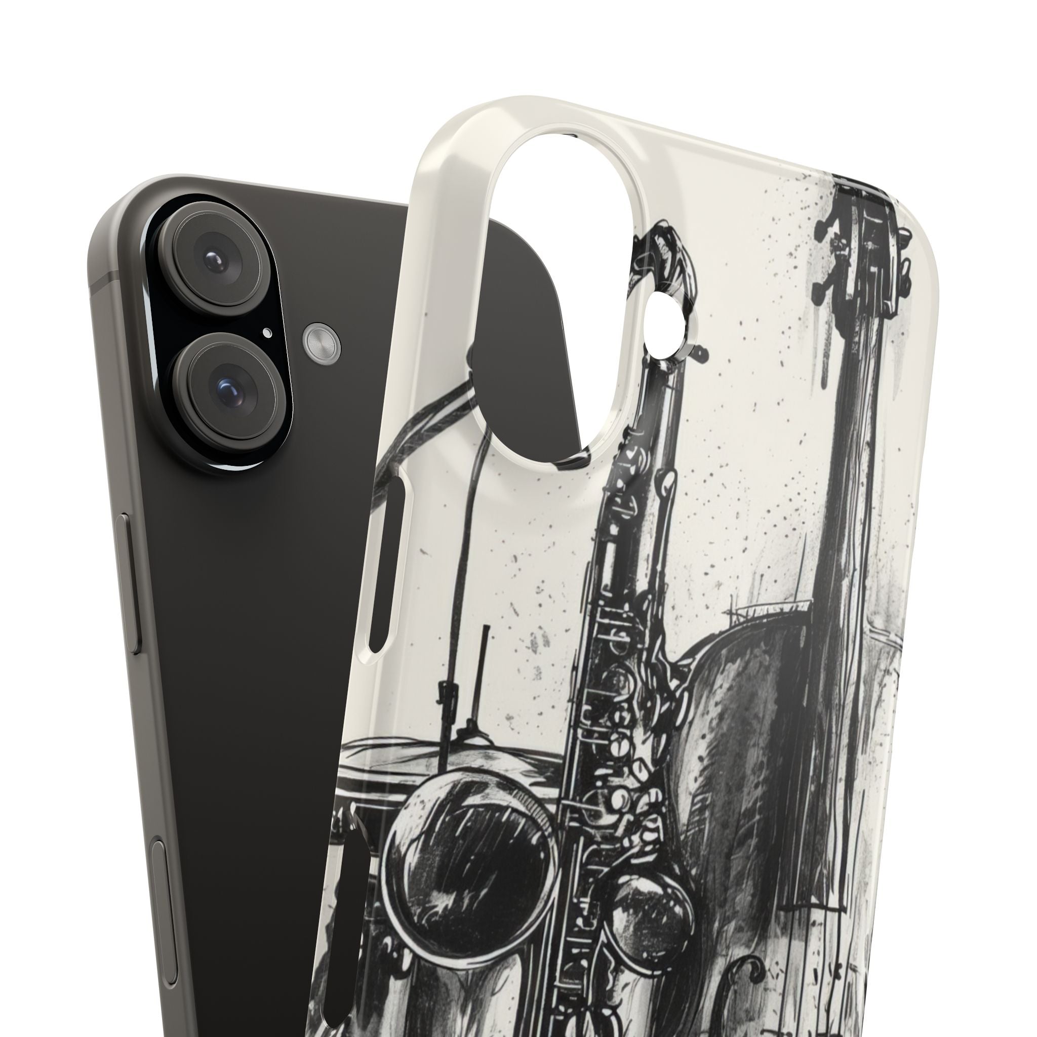 Jazz Instrument Line Symphony iPhone 16 - Slim Phone Case