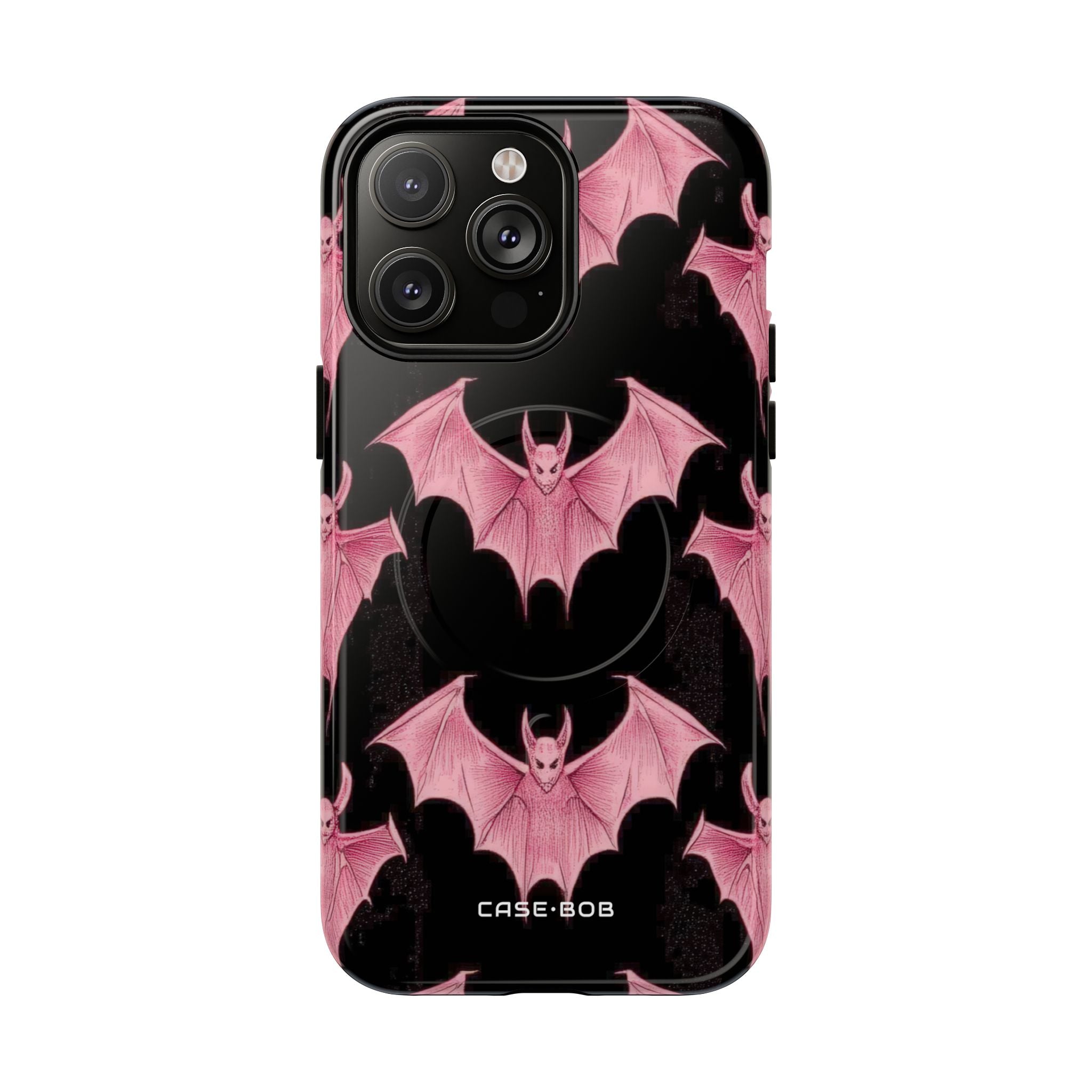 Pink Batwave iPhone 14 Pro Max Case - Tough+