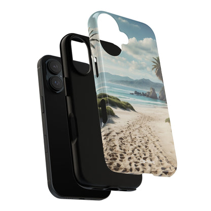 Footprints Trace Sand - iPhone Case