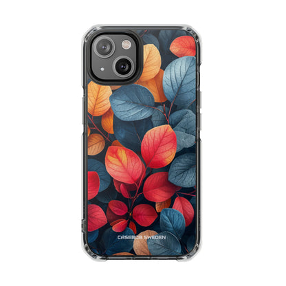 Vibrant Nature Leaves - Clear Impact iPhone 14 Phone Case