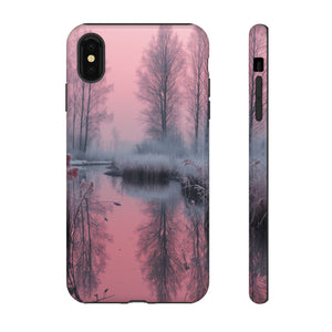 Pink Winter Lake Whisper - Protective Phone Case