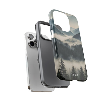 Misty Forest Embrace - iPhone Case