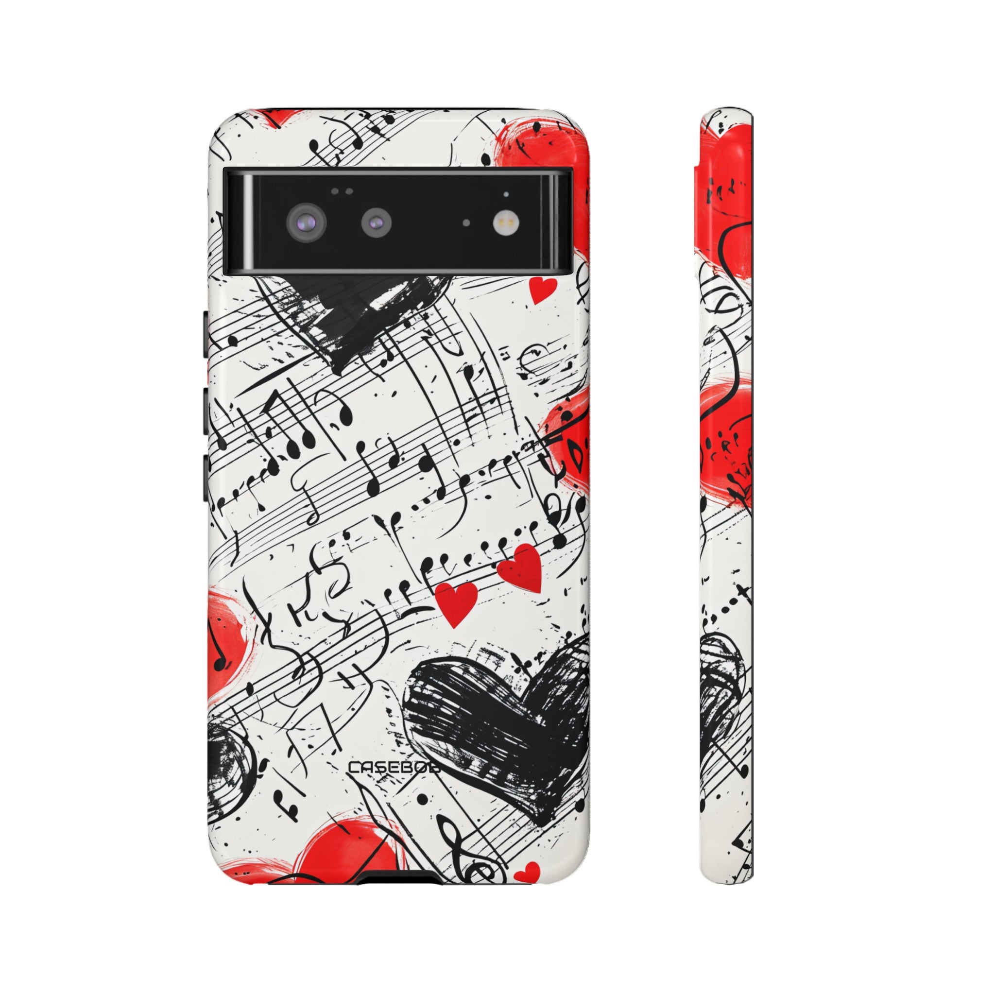 Melodic Love Notes - Protective Pixel Case - Protective Phone Case