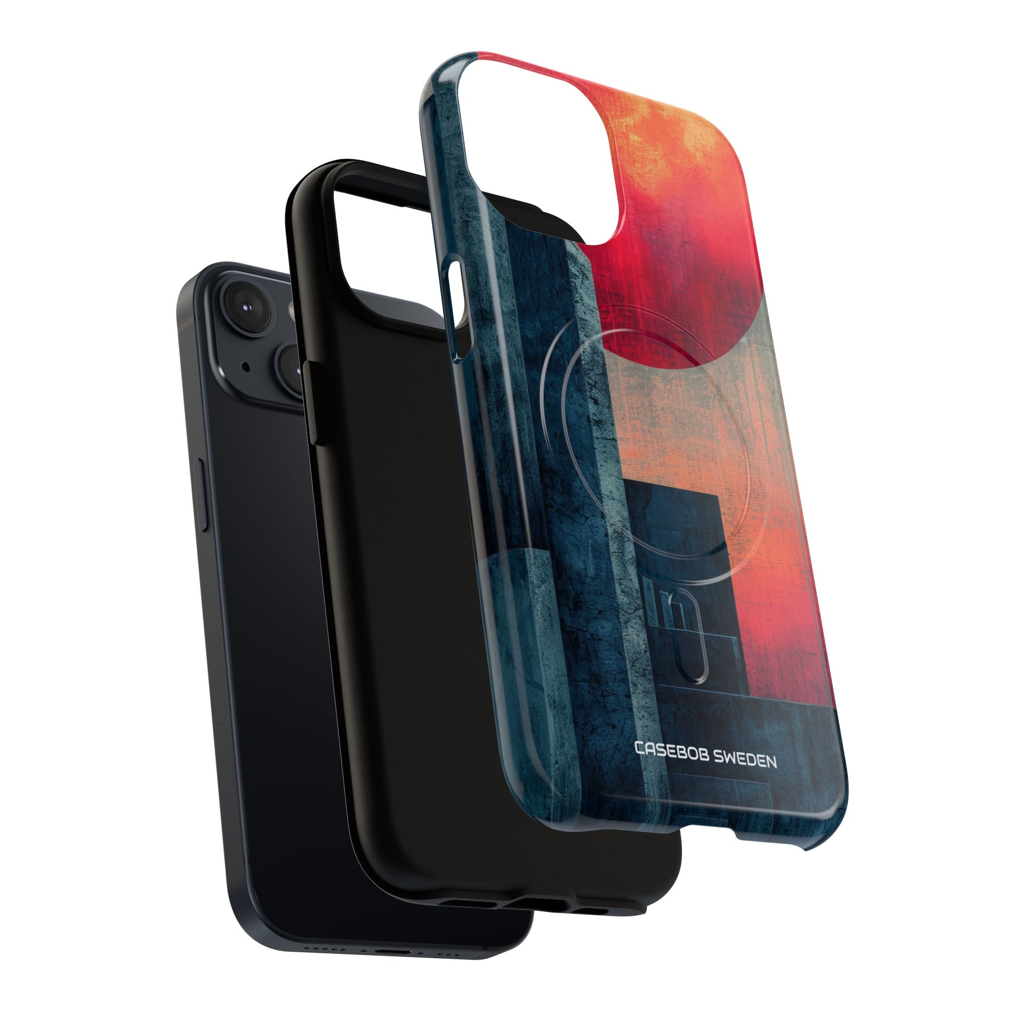 Abstract Geometric Skyline - Tough + MagSafe® iPhone 14 Phone Case