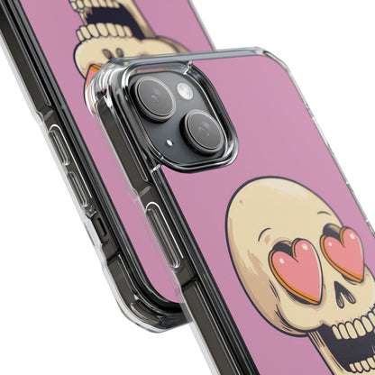 Heart Eyed Skull iPhone 15 Plus Case - Impact