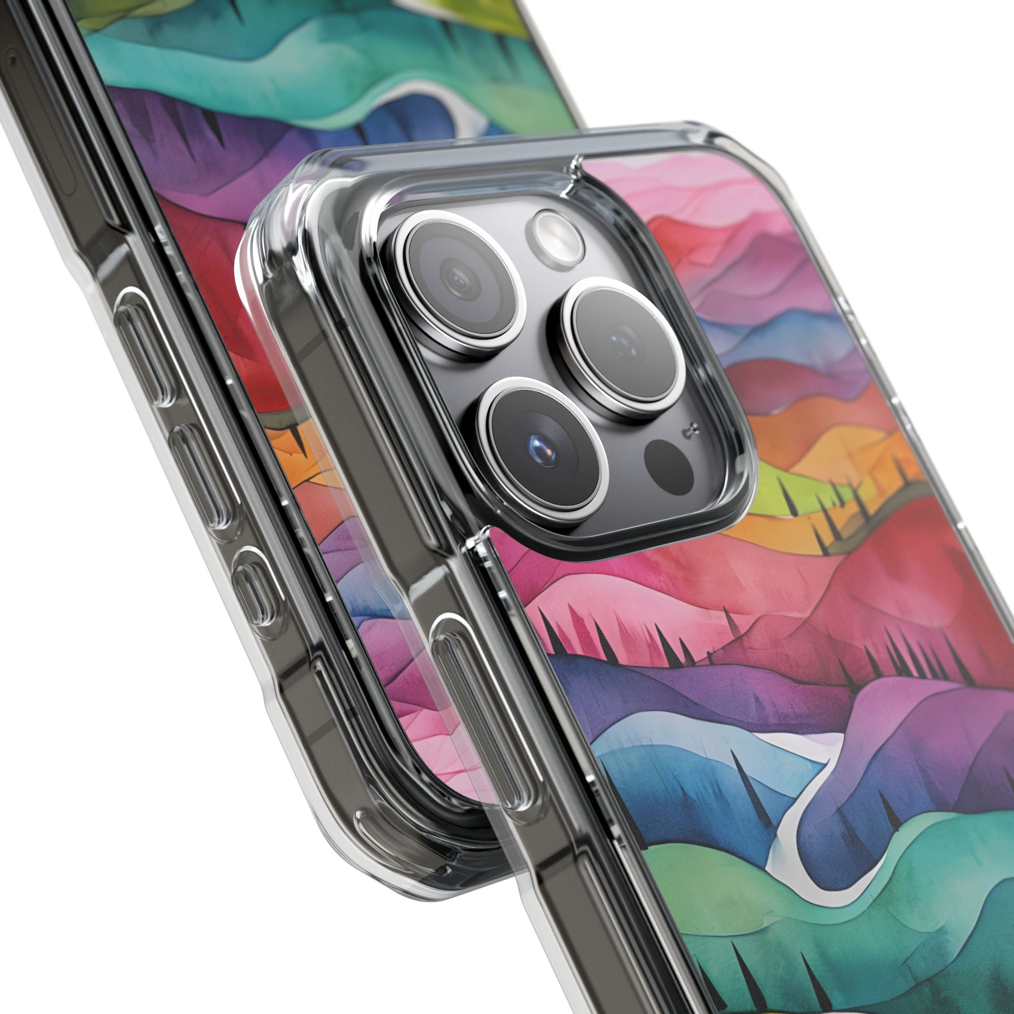 Whimsical Colorful Valleys iPhone Case - Impact