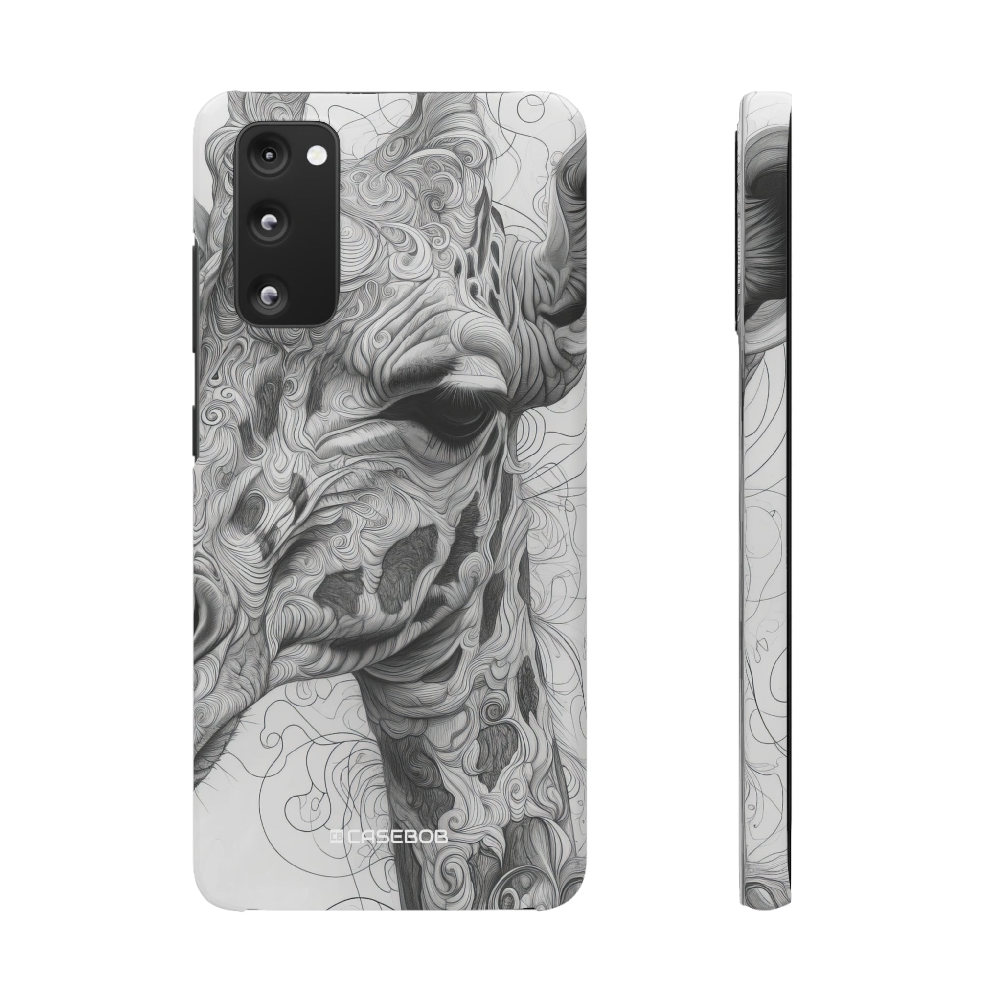 Monochrome Giraffe | Slim Phone Case for Samsung