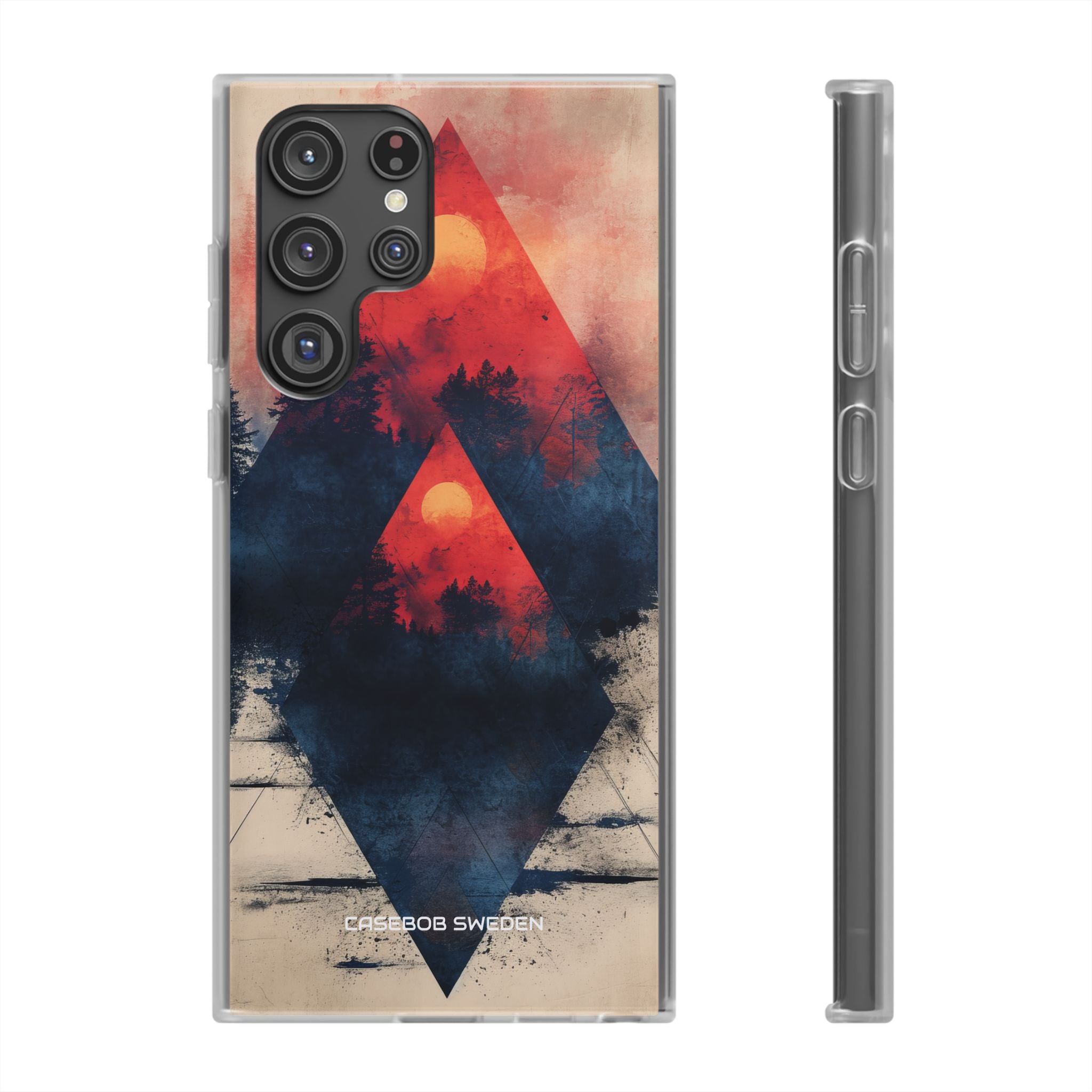 Red Sky Serenity - Flexi Samsung S22 Phone Case